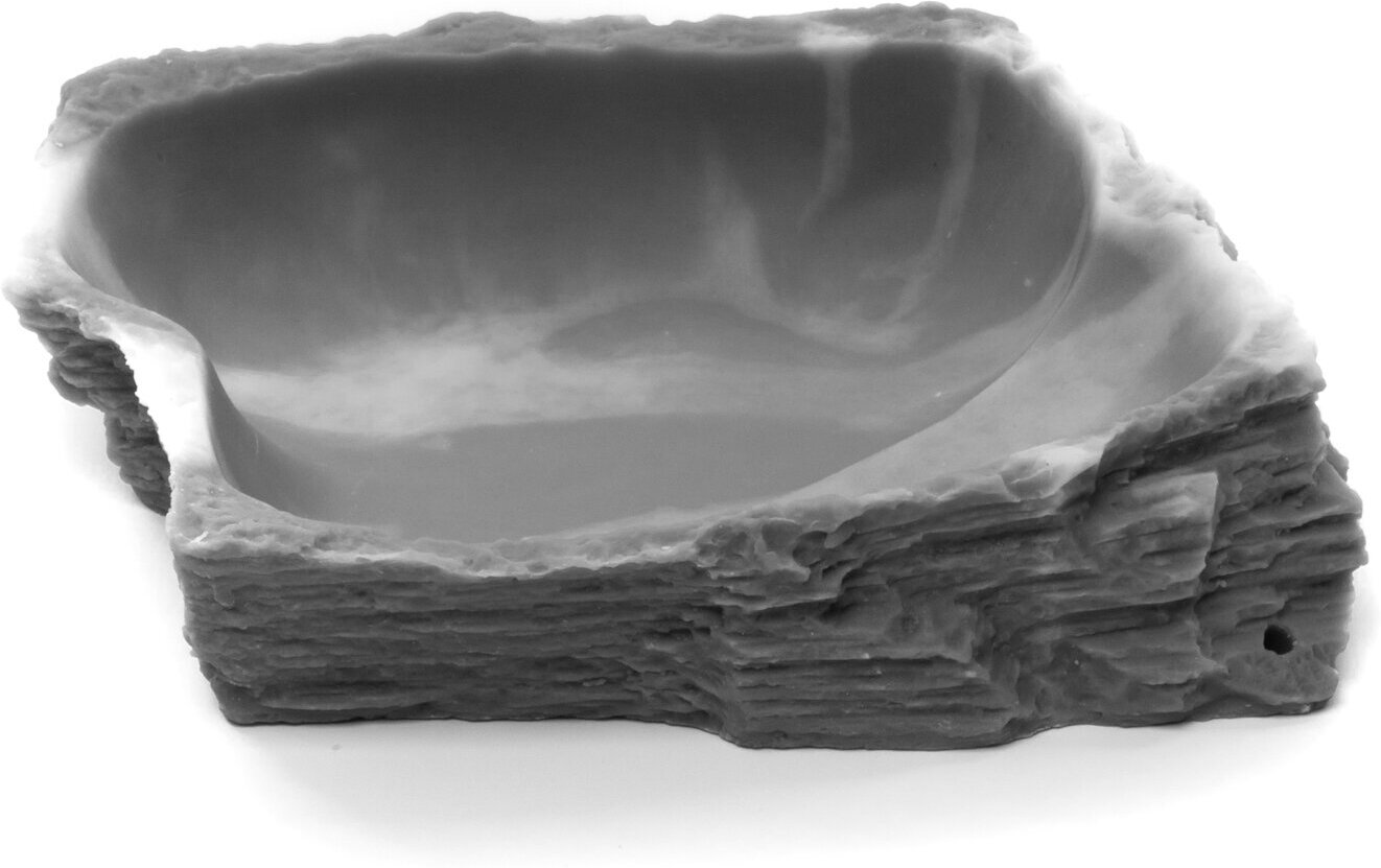 Кормушка поилка для рептилий LUCKY REPTILE "Granite", 13x11x3см (Германия)