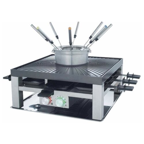Гриль-раклетница Solis Combi-Grill 3 in 1 silverblack 1910000₽