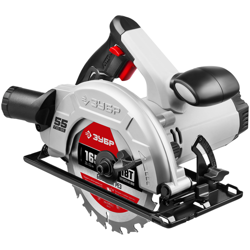 Пила дисковая, 90°-55 мм, диск 165 мм, 1300 Вт, ЗУБР ПД-55