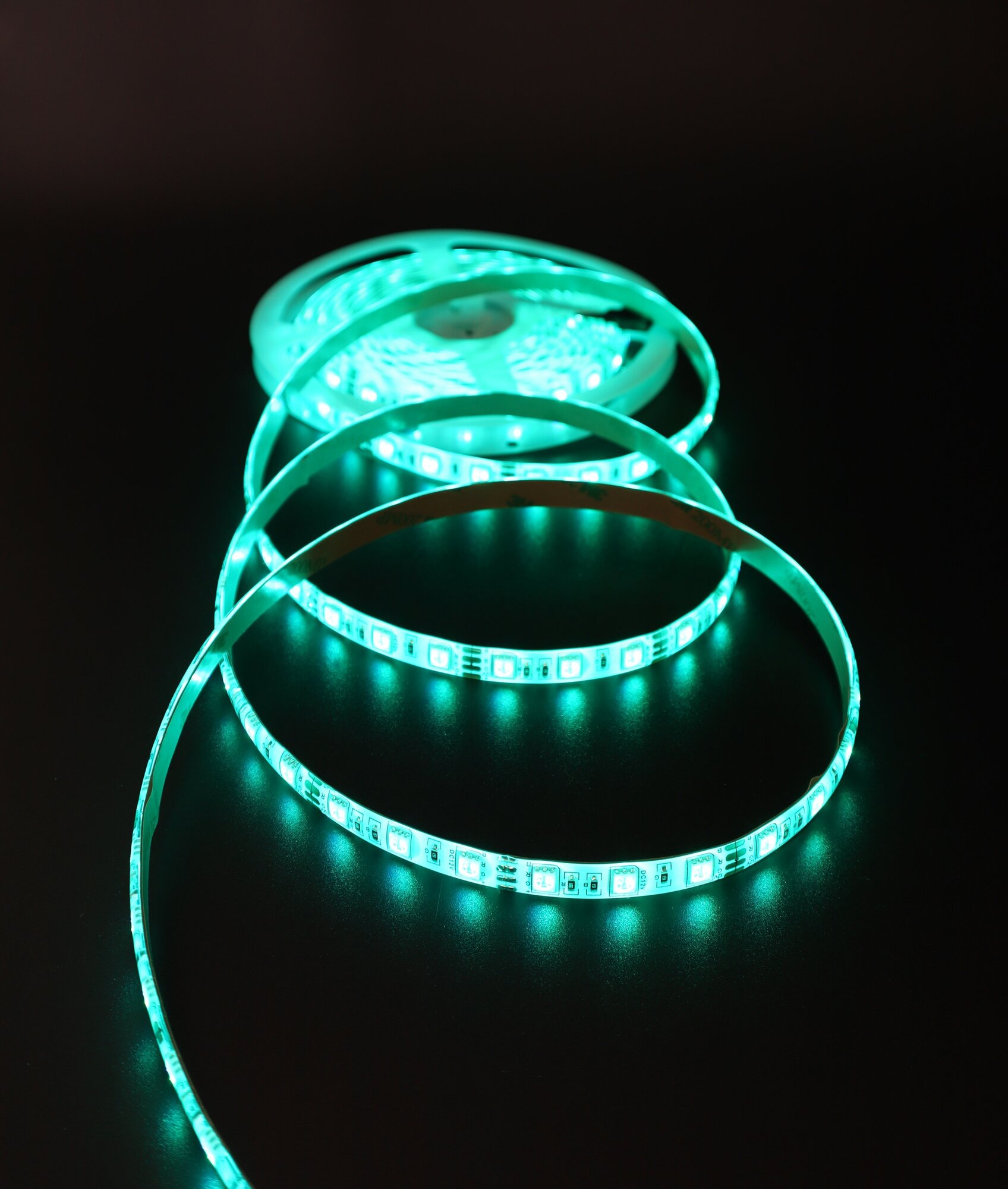 Лента светодиодная герметичная LED 14W, 5050-60 диодов на метр -IP65 12V, RGB, Мультицвет - фотография № 3