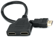 Разветвитель Atcom HDMI - 2xHDMI (10901), 0.1 м, черный