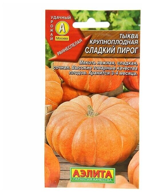 Семена Тыква крупноплодная "Сладкий пирог", 1 г .2 уп