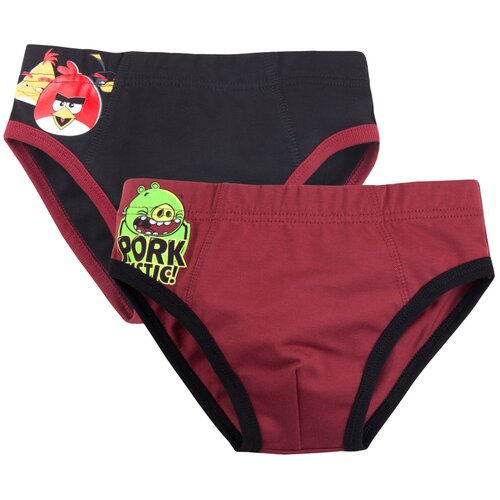 фото Трусы bossa nova 2 шт., размер 34, красный/черный