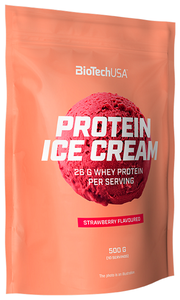 Фото Протеиновое мороженое Protein Ice cream BioTech USA 500 г. (клубника)