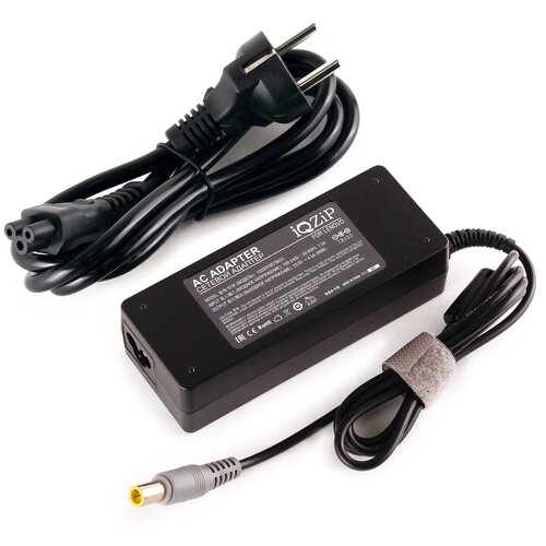 фото Блок питания (зарядка) iqzip для ноутбука lenovo 20v 4.5a (90w), штекер: 7.9 x 5.5 мм, (с сетевым кабелем), pn: pa-1900-54i