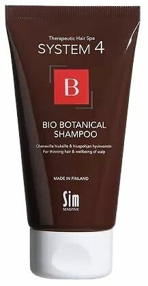 Sim Sensitive System 4 "B" Шампунь для волос биоботанический, против выпадения и для стимуляции волос, 75 мл