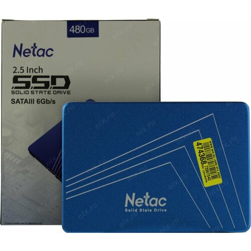 Твердотельный накопитель Netac 480 ГБ SATA NT01N535S-480G-S3X 504300₽