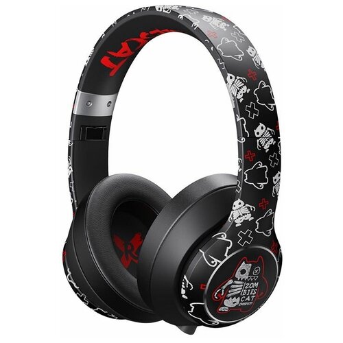 Наушники беспроводные накладные большие гарнитура Zombies Cat Bluetooth 53 AUX HIFI SOUND 499900₽