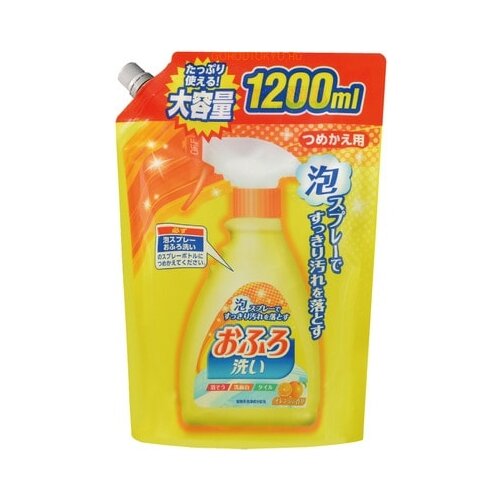 Nihon Detergent чистящая пена для ванны с апельсиновым маслом запасной блок, 1.2 л