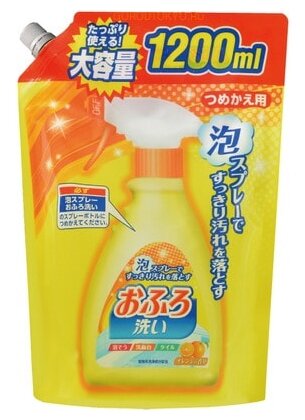 Чистящая пена для ванны с апельсиновым маслом запасной блок Nihon Detergent