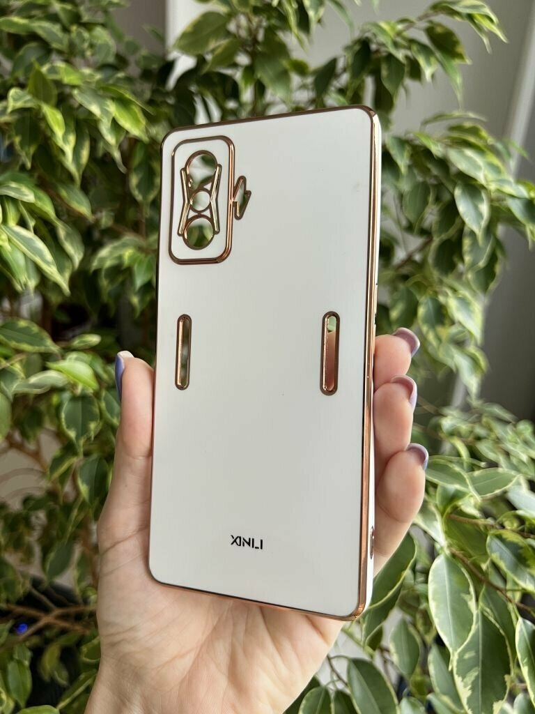 Силиконовый чехол xinli для Xiaomi Poco F4 GT / Поко Ф4 ГТ (Белый)