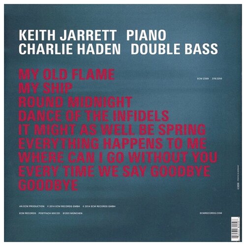 Джаз ECM Keith Jarrett/Charlie Haden, Jarrett/Haden: Last Dance () cait london last dance