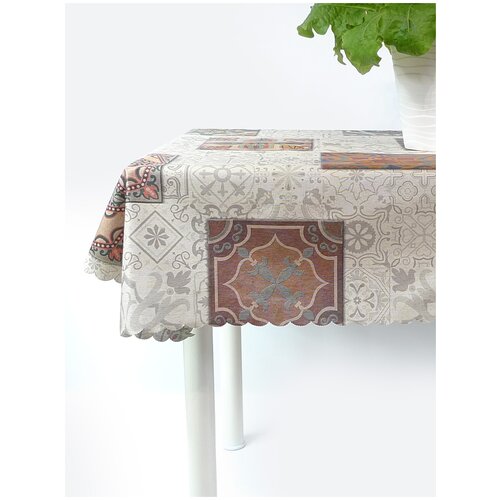 фото Тефлоновая скатерть mori славянская мозаика 120х140