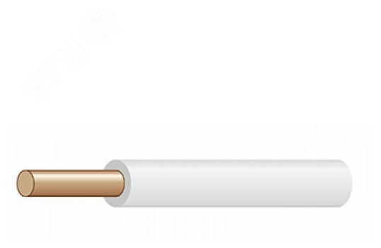 Провод силовой ПуВ 1х4 бел. (Цена за 25м, 36 р/м) - фотография № 2