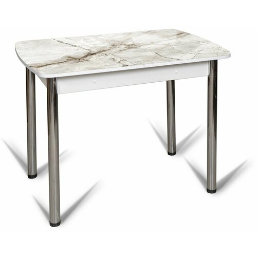 Стол Флорида (ноги хром) (СМ-4 /белый, хром)