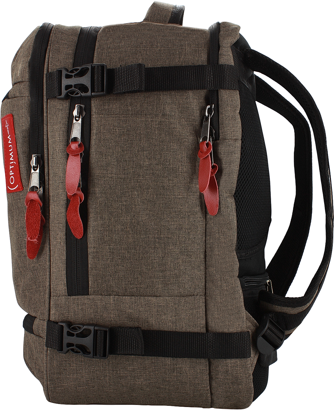 Рюкзак сумка дорожная чемодан ручная кладь 40х30х20 в самолет, коричневый - фотография № 3