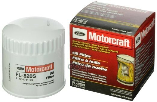 Filter Oil = Резьба - M22x1.5 = Внешний Диаметр - 93Mm X Высота - 97-101Mm X Диа MOTORCRAFT арт. FL820S