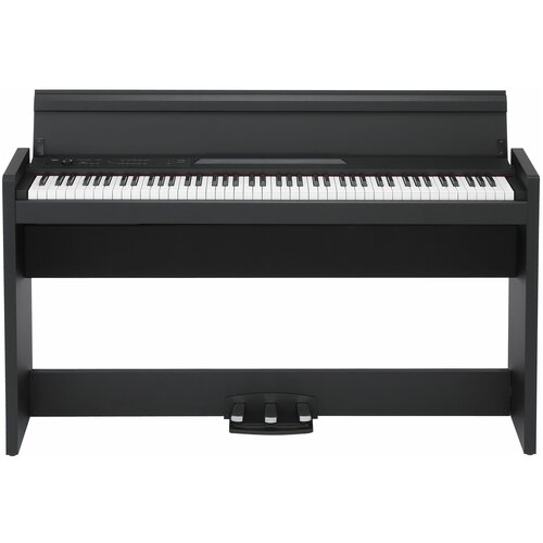 цифровое пианино с аксессуарами korg lp 380 u white bundle 1 KORG LP-380 BK U цифровое пианино, цвет чёрный. 88 клавиш, RH3