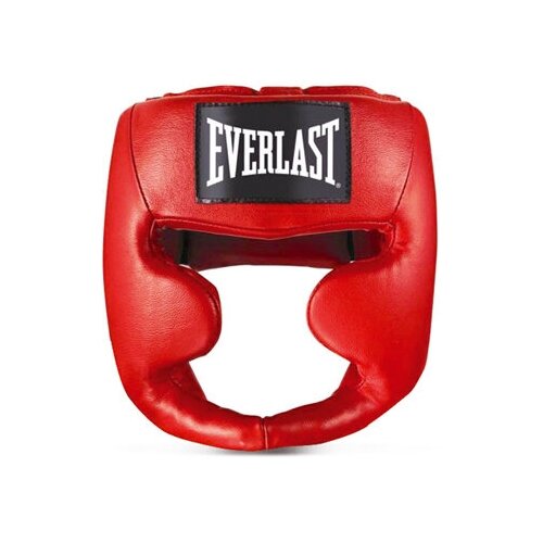 фото Шлем martial arts leather full face s/m красн. - everlast
