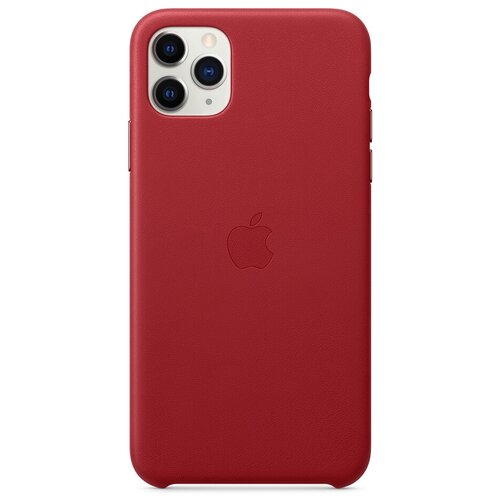 Чехол Apple кожаный для iPhone 11 Pro Max, красный чехол g case carbon для apple iphone 11 pro max красный