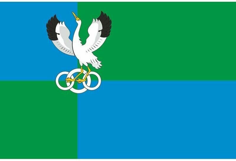 Флаг Омутинского района. Размер 135x90 см.