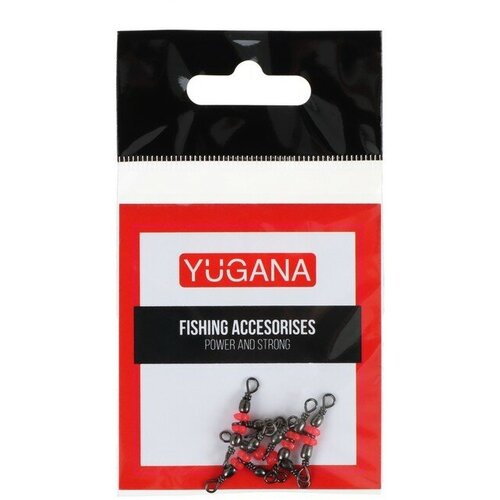 вертлюг тройной yugana f1006 14 х 16 мм 10 кг 5 шт Вертлюг тройной YUGANA, F1006, 14 х 16 мм, 10 кг, 5 шт.