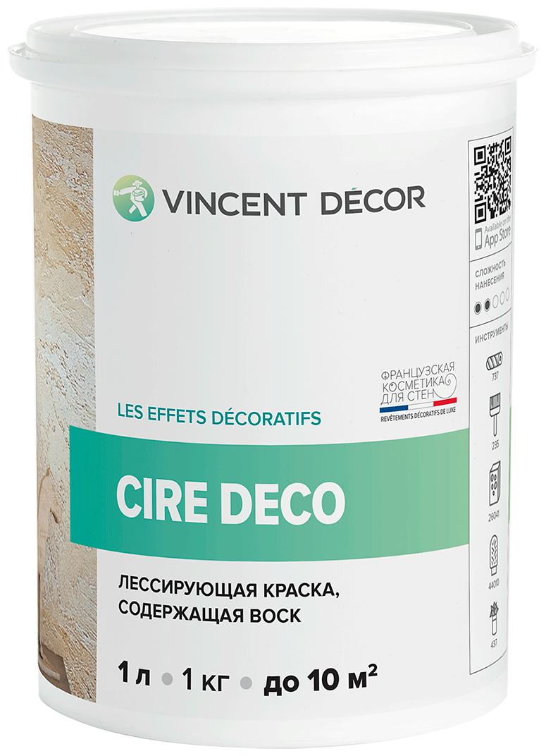 Краска акриловая Vincent Decor Cire Deco