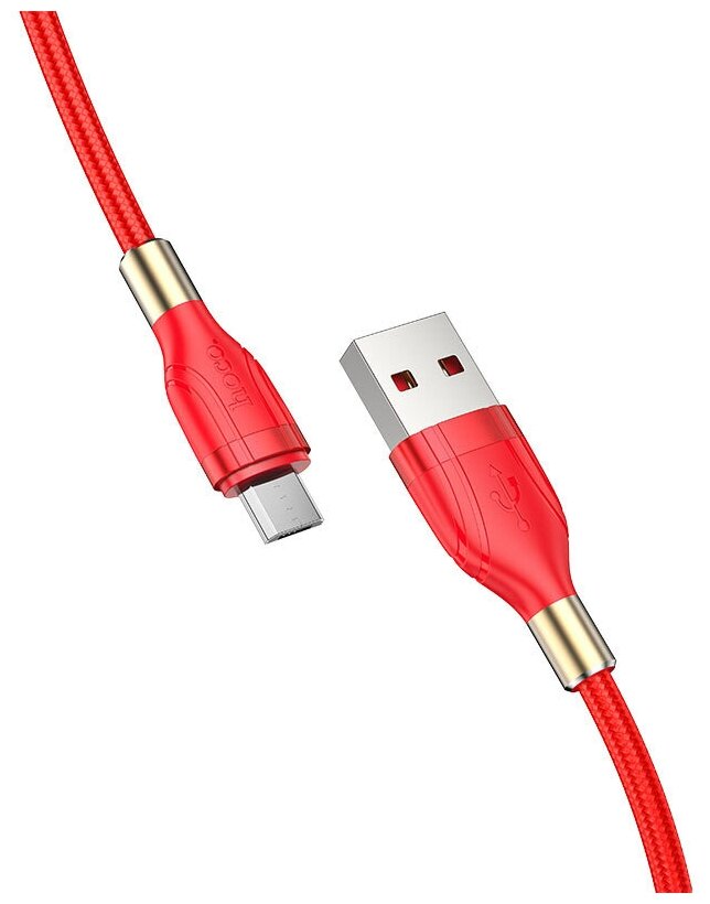 USB Кабель Micro, HOCO, U92, красный