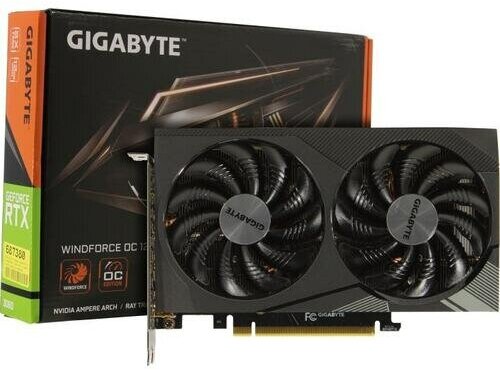 Видеокарта GIGABYTE GeForce RTX 3060 WINDFORCE OC 12GB GV-N3060WF2OC-12GD