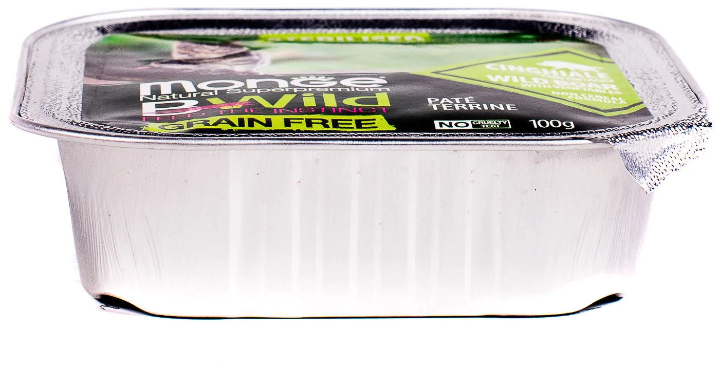 Влажный корм для кошек Monge Bwild Grain free из кабана с овощами 0,1 кг - фото №3