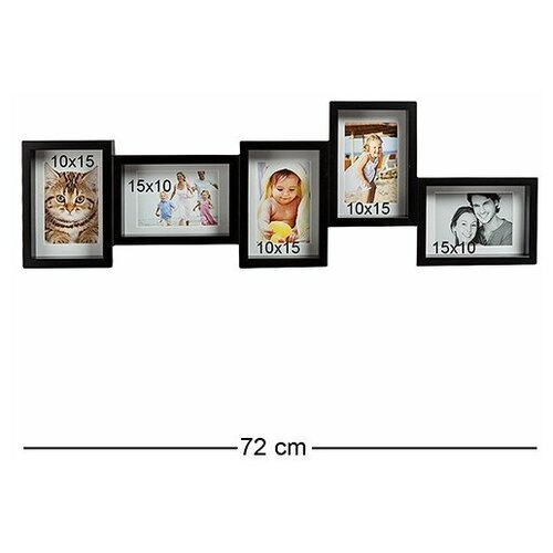 Панно из фоторамок Семейная история (на 5 фото: 10х15, 15х10) CHK-131 113-50110