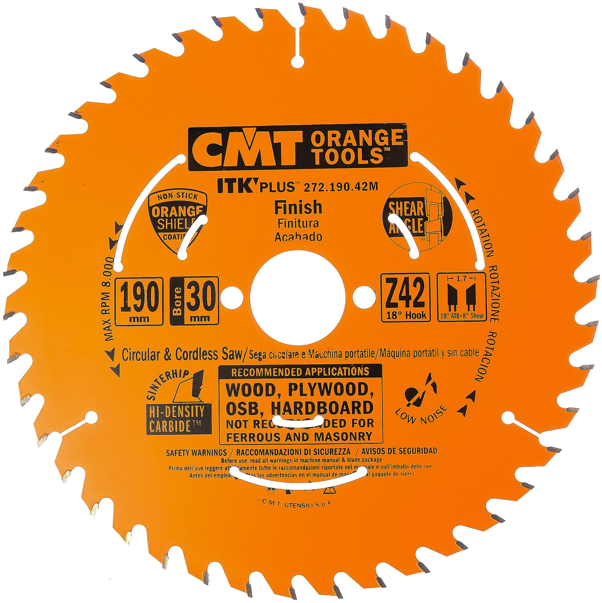 фото Пильный диск CMT 272.190.42M 190.5х30 мм