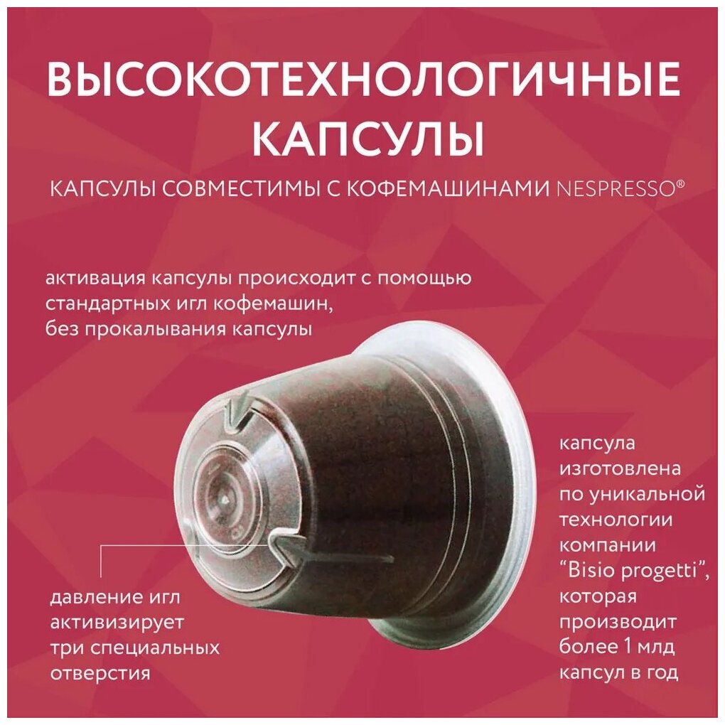 Кофе в капсулах Veronese Cherry Brandy, стандарт Nespresso, 10 капсул - фотография № 3