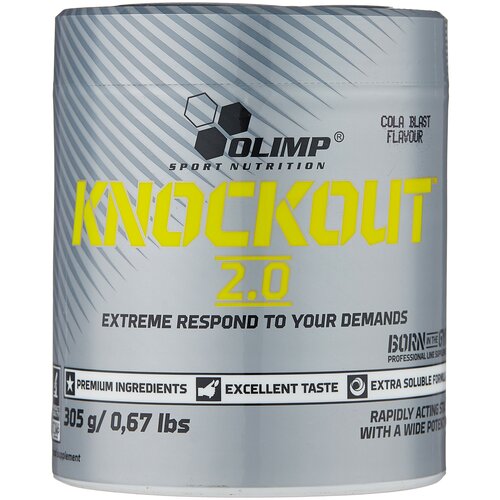 фото Предтренировочный комплекс olimp sport nutrition knockout 2.0 кола 305 г