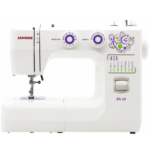 Швейная машина Janome PS 19, белый швейная машина janome ps 35