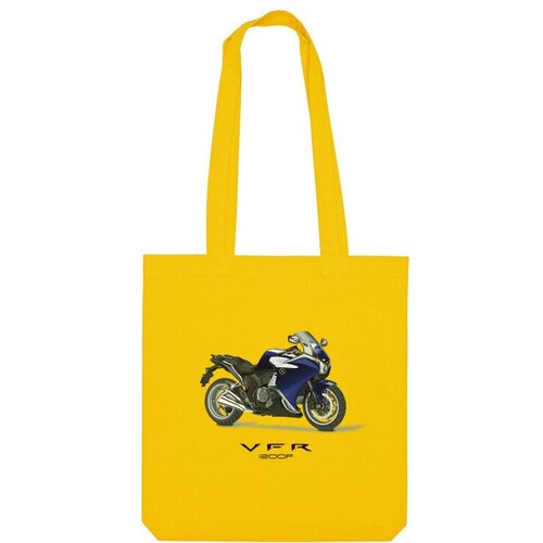 сумка мотоцикл белый Сумка шоппер Us Basic, желтый