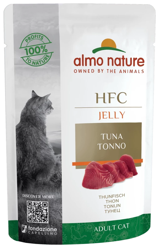 Almo Nature Паучи тунец в желе для кошек, Classic Nature Jelly - Tuna 0.055 кг