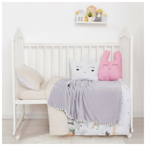 фото Плед двухслойный крошка я большие мечты, 85*100 см, велсофт