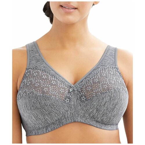 фото Бюстгальтер glamorise, размер 105e(46dd), gray