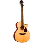 KEPMA F0-GA Top Gloss Natural акустическая гитара, цвет натуральный, в комплекте чехол - изображение