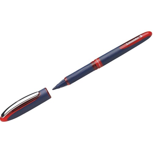 Комплект 10 шт, Ручка-роллер Schneider One Business красная, 0.8мм, одноразовая