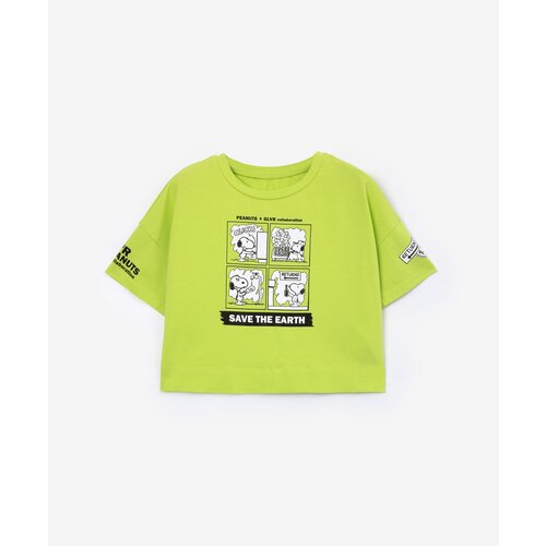 Футболка Gulliver, размер 158, зеленый футболка gulliver хлопок размер 158 желтый
