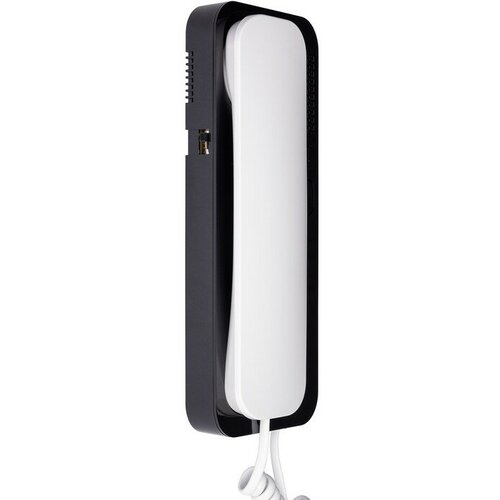 аудиотрубка cyfral unifon smart u черно серый Аудиотрубка для домофона Unifon Smart U, отпирание, громкость, не беспокоить, бело-черная