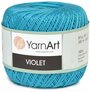 Пряжа YarnArt Violet темная бирюза (0008), 100%мерсеризованный хлопок, 282м, 50г, 1шт