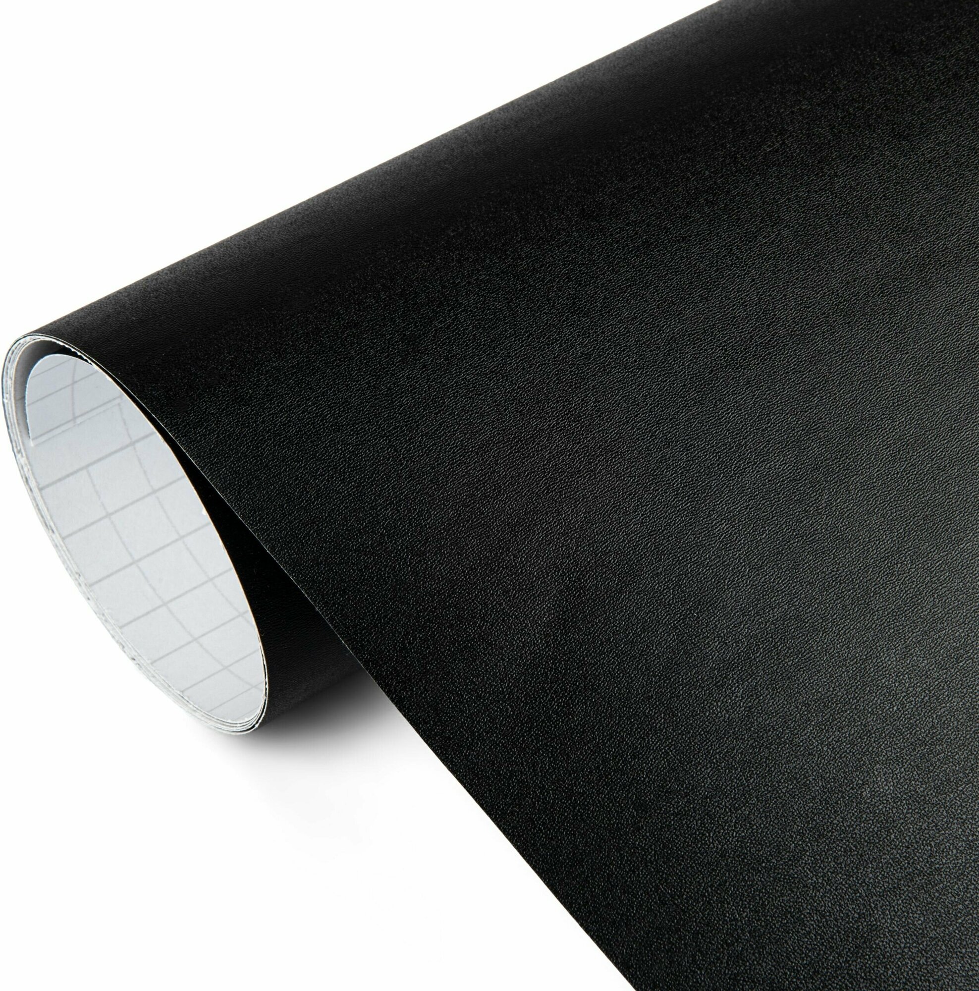 Пленка самоклеящаяся чёрная текстурная матовая 30 х 150см универсальная виниловая