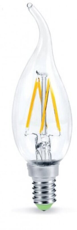IN HOME Лампа сд led-свеча на ветру-deco 9Вт 230В Е14 3000К 810Лм прозрачная 4690612026220