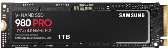 SSD диск Samsung M.2 2280 980 PRO 1.0 Тб PCIe Gen 4.0 x4 NVMe V-NAND 3bit TLC (MZ-V8P1T0BW)