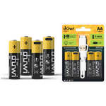 Аккумулятор USB-С Duwi, Li-ion, АА, 1,5В, 1800мАч, 4шт, кабель для зарядки 62011 2 - изображение