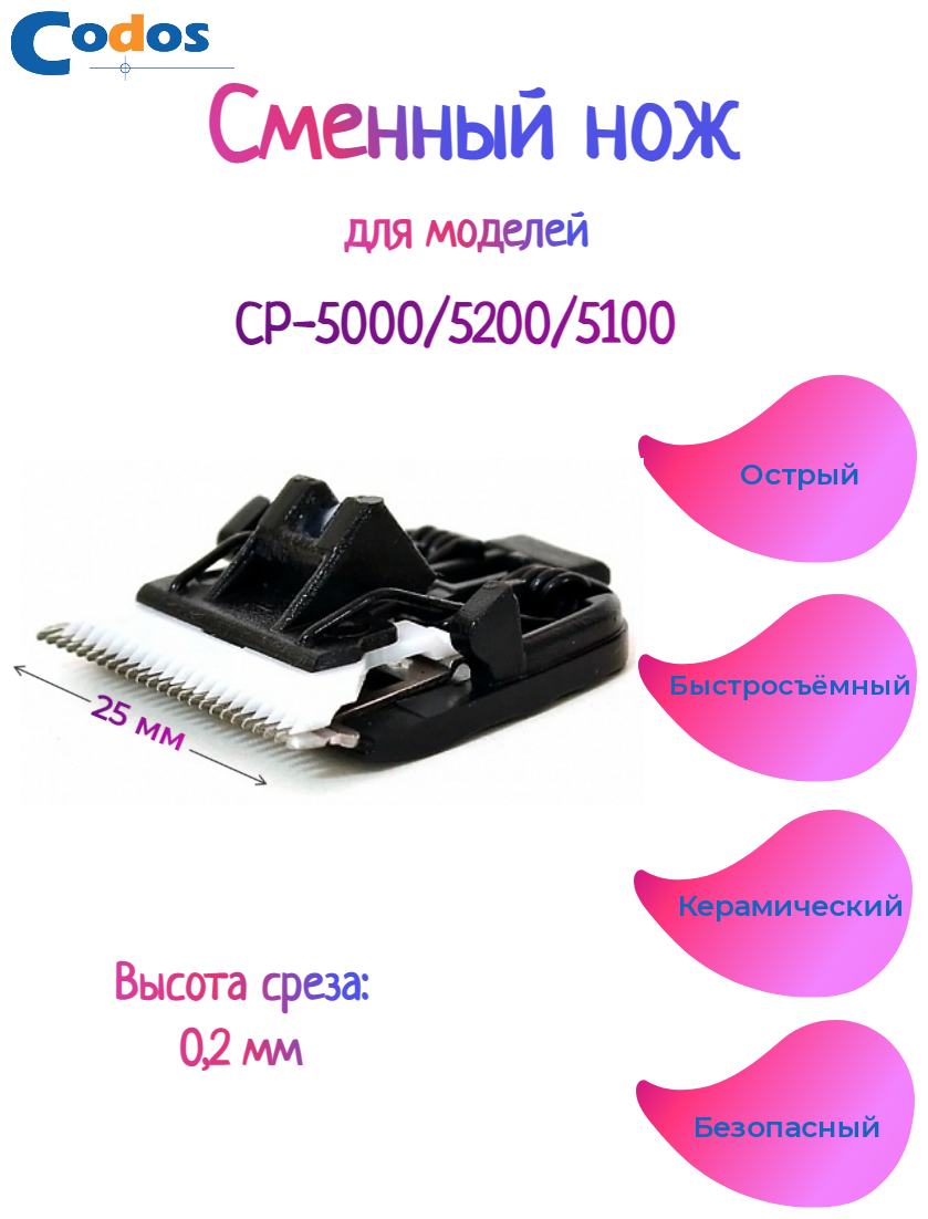 Сменный нож для машинки Codos CP-5000/5100/5200