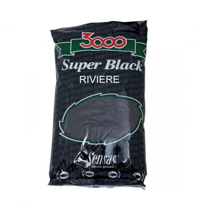 Прикормочная смесь Sensas 3000 Super Black Riviere